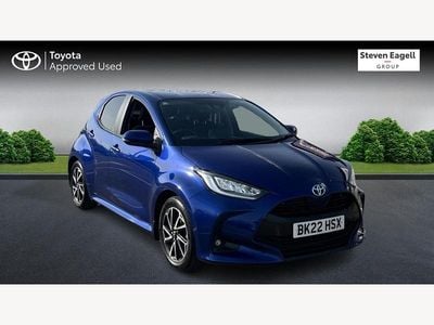 Used Toyota Yaris Hybrid Design 2022 Blue Hatchback