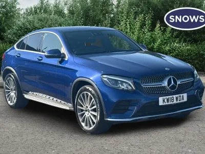Used Mercedes GLC250 AMG line 204 HP (150 kW) 2018 Blue SUV