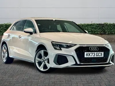 Used Audi A3 S-Line 110 HP (80 kW) 2024 White Hatchback