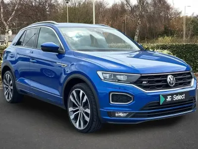 Used VW T-Roc R-line 150 HP (110 kW) 2020 Blue SUV