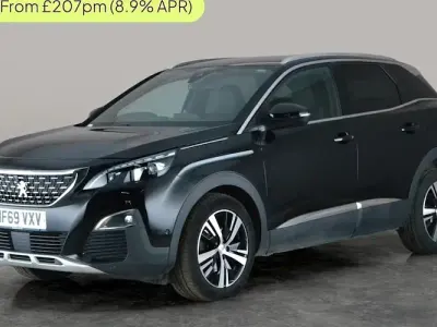 Used Peugeot 3008 GT-line 131 HP (96 kW) 2019 Black SUV