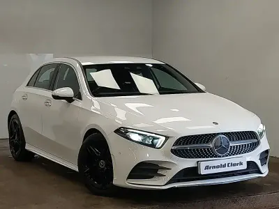 Usado Mercedes A200 AMG Line Premium 163 HP (119 kW) 2018 Branco Citadino