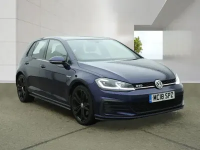 Used VW Golf VII GTD 184 HP (135 kW) 2018 Blue Hatchback
