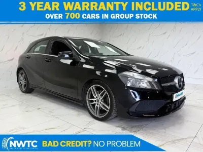 Usado Mercedes A160 AMG line 102 HP (75 kW) 2018 Preto Citadino