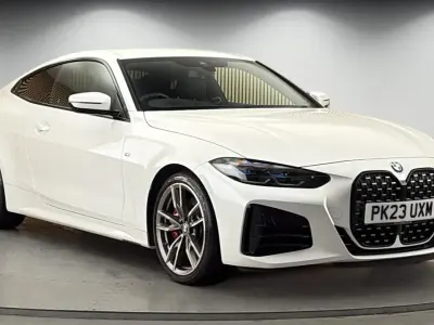 Used BMW M440 Comfort Edition 340 HP (250 kW) 2022 Mineral white Sedan
