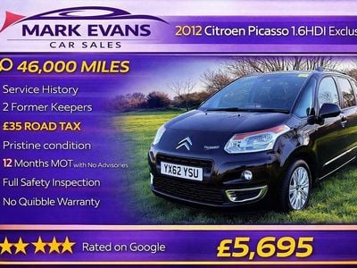 Used Citroën C3 Picasso Exclusive 2012 Black MPV