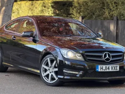 Begagnad Mercedes C250 Sport Edition 204 HK (150 kW) 2014 Svart Sportkupé