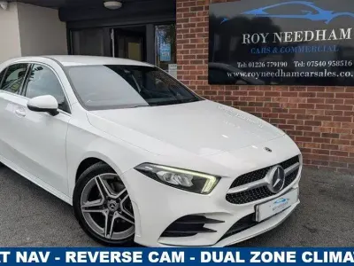 Used Mercedes A200 AMG line 150 HP (110 kW) 2019 White Hatchback