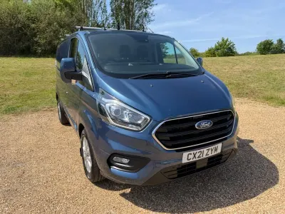 Used Ford Transit Custom Limited 126 HP (92 kW) 2021 Blue Van