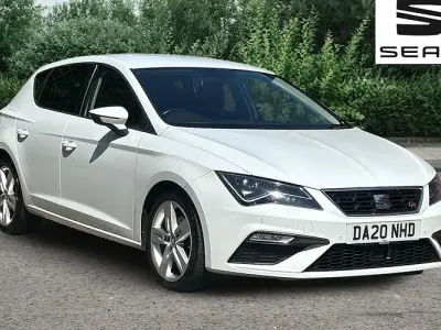 Used Seat Leon FR 150 HP (110 kW) 2020 White Hatchback