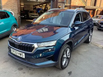 Used Skoda Karoq SE L 110 HP (80 kW) 2023 Blue SUV