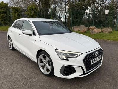 Used Audi A3 Sportback S-Line 2022 White Hatchback