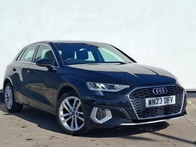 Begagnad Audi A3 Sport 110 HK (80 kW) 2023 Svart Sedan