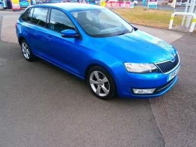 Used Skoda Rapid SE 110 HP (80 kW) 2016 Blue Hatchback