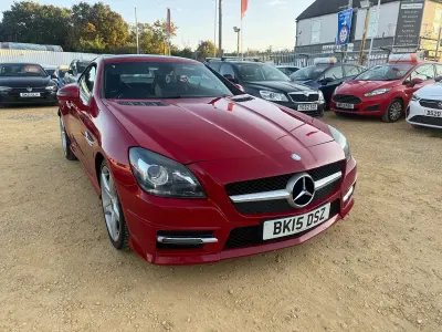 Used Mercedes SLK250 AMG 204 HP (150 kW) 2015 Red Cabriolet