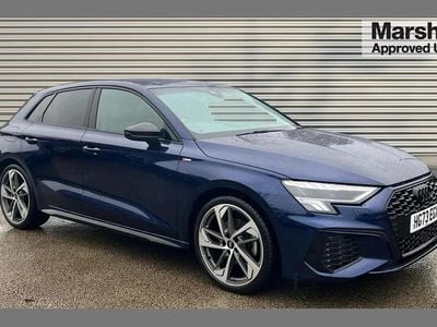 Used Audi A3 Black Edition 147 HP (108 kW) 2023 Blue Sedan