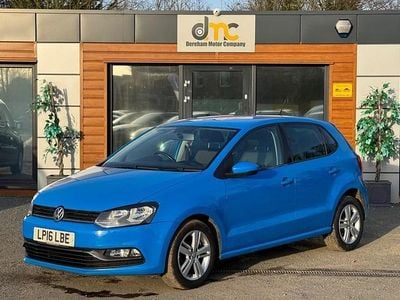 Used VW Polo Match 75 HP (55 kW) 2016 Blue Hatchback