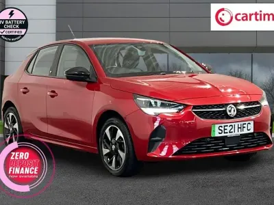 Used Vauxhall Corsa-e 100 kW (136 HP) 2021 Red Hatchback