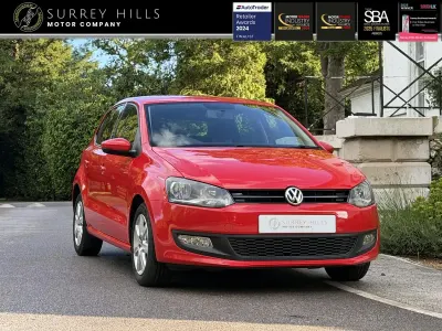 Used VW Polo Match 85 HP (62 kW) 2011 Red Hatchback
