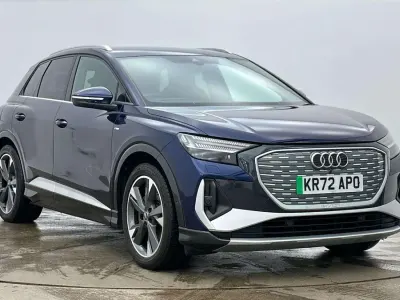 Used Audi Q4 e-tron S-Line 150 kW (204 HP) 2022 Blue SUV