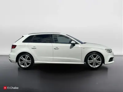 Used Audi A3 Sportback S-Line 2019 White Hatchback