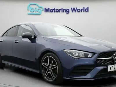Used Mercedes CLA180 AMG line 136 HP (100 kW) 2022 Blue Coupe