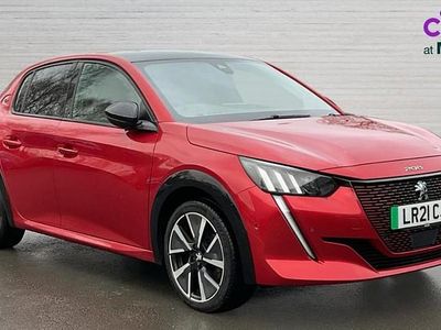 Used Peugeot e-208 Premium 100 kW (136 HP) 2021 Red Hatchback