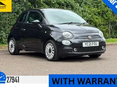 Used Fiat 500 Lounge 69 HP (50 kW) 2021 Black Hatchback
