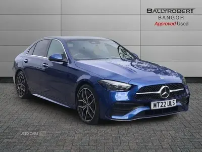 Second-hand Mercedes C300 AMG Line Premium Plus 2022 Albastru Berlinǎ