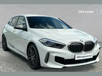 Used BMW M135 Shadowline 302 HP (222 kW) 2022 White Hatchback