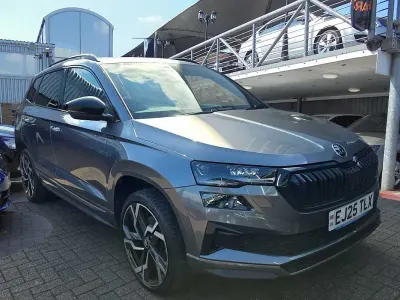 Used Skoda Karoq SportLine 150 HP (110 kW) 2025 Graphite grey metallic SUV