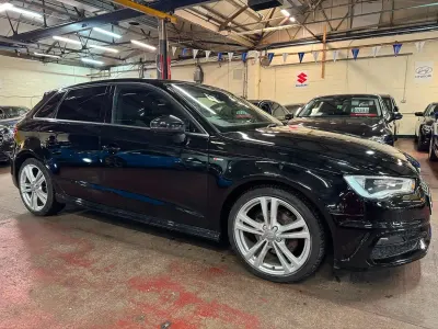 Used Audi A3 Sportback S-Line 2015 Black Hatchback