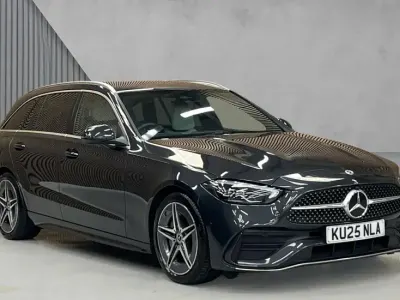 Used Mercedes C200 AMG line 204 HP (150 kW) 2025 Graphite grey metallic