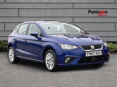 Used Seat Ibiza SE Technology 94 HP (69 kW) 2018 Blue Hatchback