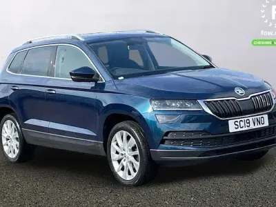 Used Skoda Karoq SE L 116 HP (85 kW) 2019 Blue SUV