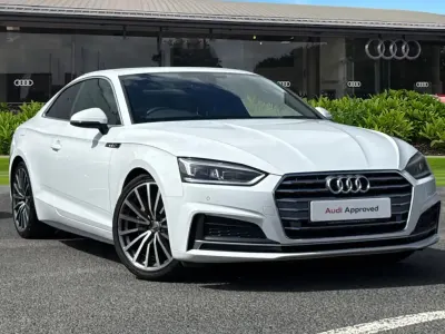 Used Audi A5 S-Line 190 HP (139 kW) 2019 White Coupe