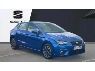 Used Seat Ibiza SE Technology 94 HP (69 kW) 2023 Blue Hatchback