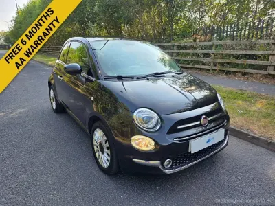 Used Fiat 500 Lounge 69 HP (50 kW) 2017 Black Hatchback