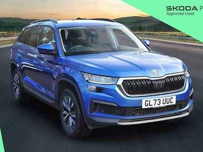 Used Skoda Kodiaq SE Drive 147 HP (108 kW) 2023 Race blue metallic SUV