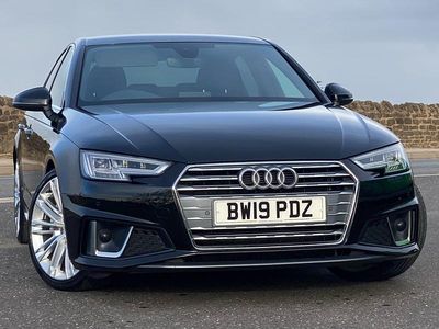 Mythos black Used 2019 Audi A4 S-Line Sedan | £15,490 (Fair price)