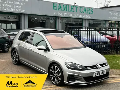 Second-hand VW Golf VII GTD 184 CP (135 kW) 2019 Argintiu Hatchback