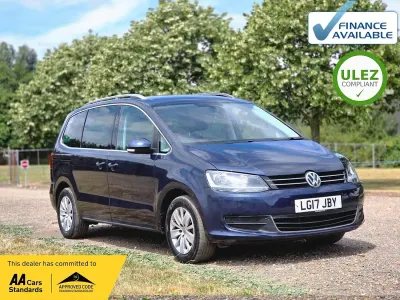 Used VW Sharan SE 147 HP (108 kW) 2017 Blue MPV