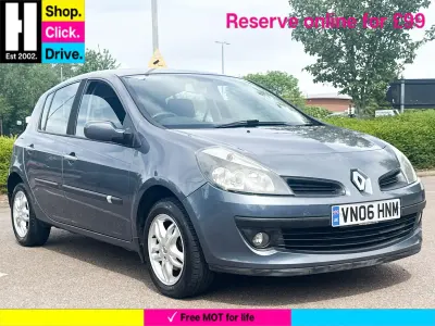 Used Renault Clio Dynamique 98 HP (72 kW) 2006 Blue Hatchback