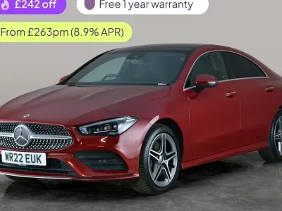 Used Mercedes CLA250e AMG Line Premium Plus 218 HP (160 kW) 2022 Red Coupe