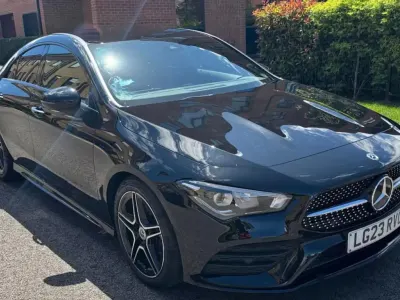 Used Mercedes CLA180 AMG Line Premium 136 HP (100 kW) 2023 Black Coupe