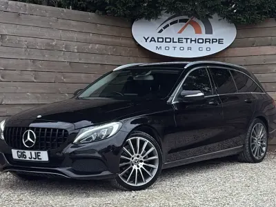 Used Mercedes C200 2014 Black Estate