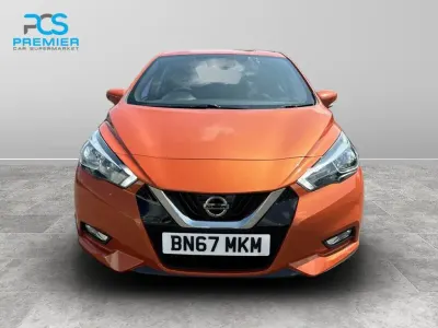 Used Nissan Micra Acenta 71 HP (52 kW) 2017 Orange Hatchback