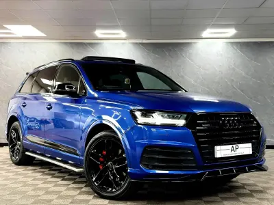 Usado Audi Q7 Black Edition 2018 Azul SUV