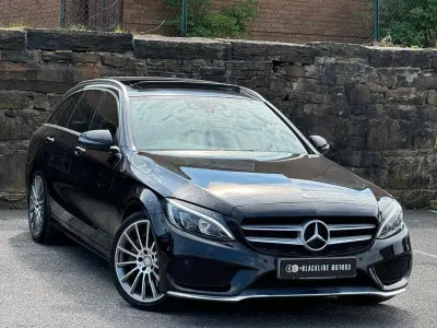 Used Mercedes C250 AMG Line Premium Plus 204 HP (150 kW) 2015 Black Estate