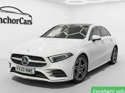 Used Mercedes A180 AMG Line Premium Plus 116 HP (85 kW) 2020 White Hatchback